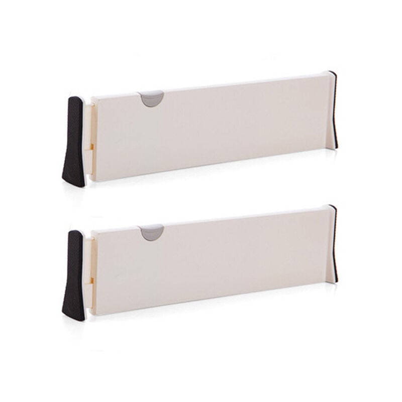 Yzmrbdqc - Séparateurs de Tiroir ( Lot de 2), Organisateurs de Tiroir Réglables, (28.3 - 44cm) Diviseur de Tiroir Cuisine pour Chambre, Salle de