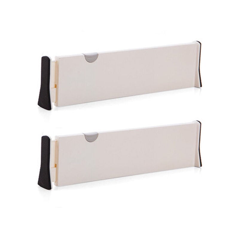 Trimec - Séparateurs de Tiroir ( Lot de 2), Organisateurs de Tiroir Réglables, (28.3 - 44cm) Diviseur de Tiroir Cuisine pour Chambre, Salle de Bain,