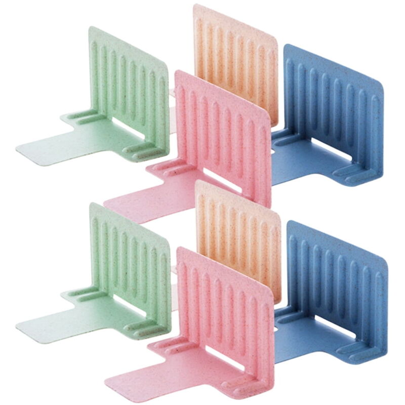 Séparateurs de tiroirs 8 pièces Cloison de rangement pour tiroirs d'armoire Cloison en pp Cloisons pour aliments réfrigérés