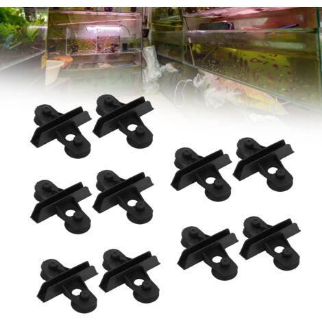Séparateurs de Verre pour Aquarium avec Ventouses Support de Paroi en Verre pour Aquariophilie 10 Pièces par Paquet - AUTRES