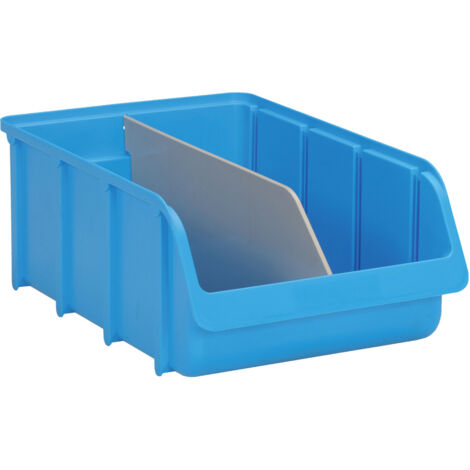 Séparation longitudinale pour botes de rangement ouvertes PP, gris