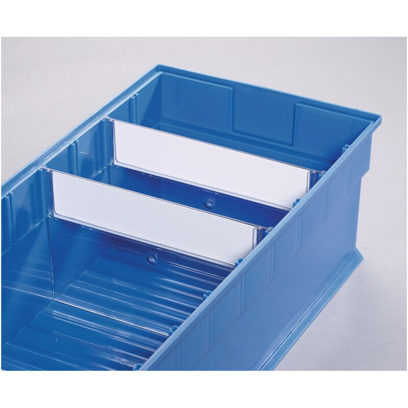 Séparation pour boîte pour étagère l. 235 mm Styrolux transparent 10 pièces/sachet Promat