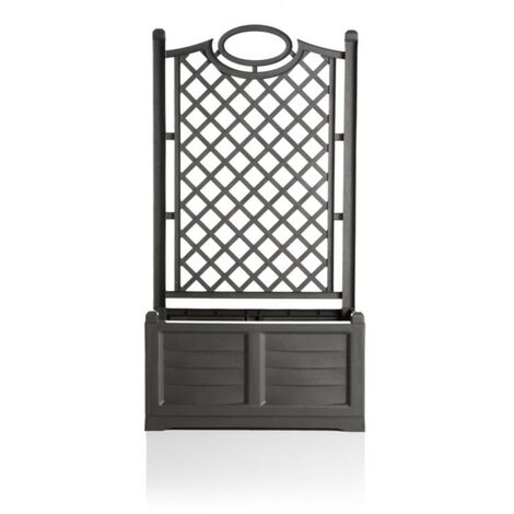 'Separe' Rechteckiges PVC-Pflanzgefäß 80 x 42,5 x H 150 cm Lt.120 Eisen