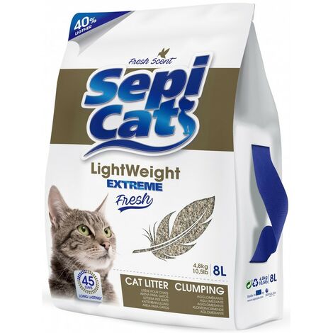 SEPICAT LIGHTWEIGHT EXTREME FRESH 8 LITRES  OFFRE EXCLUSIVE