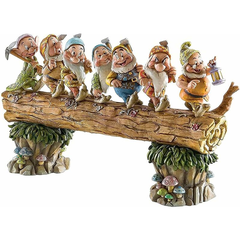 Abcrital - Sept Arbres Nains décorent Le Jardin, Mini Statue en résine des Sept Nains, Accessoires de Jardin féerique Cadeaux pour Enfants en Plein