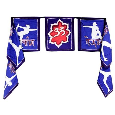 Sept drapeaux - Mouvements de yoga 7x (32x23cm)- Vendu par 1