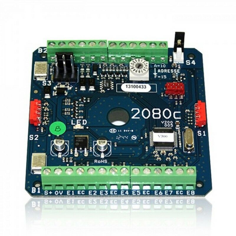

SEPTAM 2080C - Mapa 8 entradas / salidas integradas 4 En Centroam