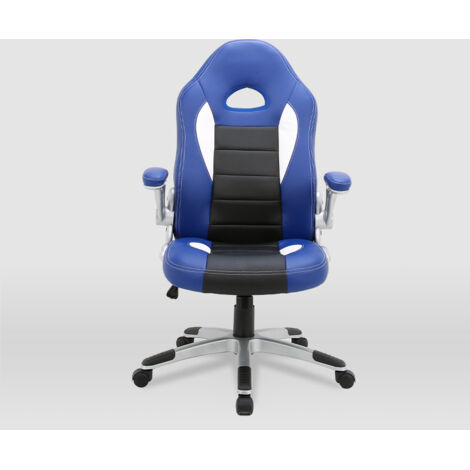 Sepulveda Chaise de jeu pour les jeunes de couleur bleue et noire