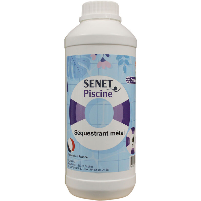 Séquestrant Métal Neutralisation des ions métalliques - Bidon de 1L - senet Piscine