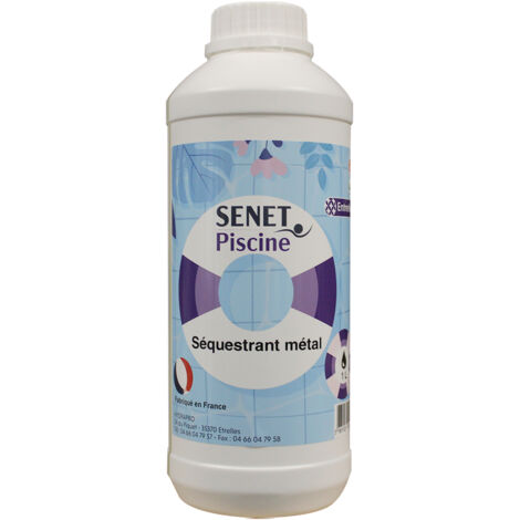 Séquestrant Métal Neutralisation des ions métalliques - Bidon de 1L - SENET Piscine