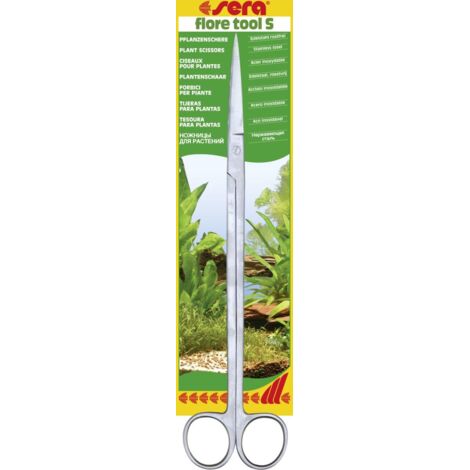 Sera Aquarienzubehör Pflanzschere Edelstahl Flore Tool S 26 cm Wasseraufbereiter