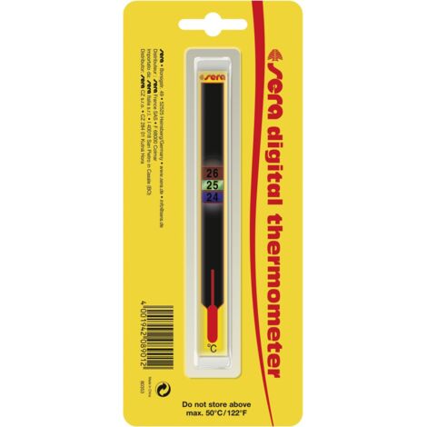 Sera Aquariumthermometer Stick-On LCD 1 Stück Aquariumthermometer