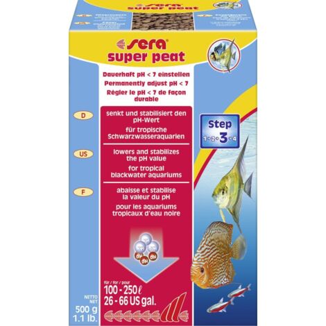 Sera Auqariumzubehör Filtermedium super peat 500 g Wasseraufbereiter