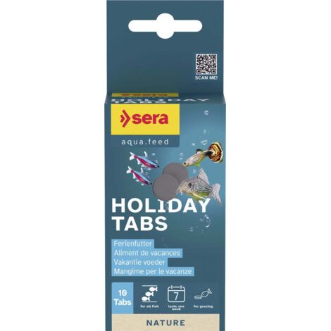Sera Fischfutter Holiday Tabs 10 Stück Fischfutter