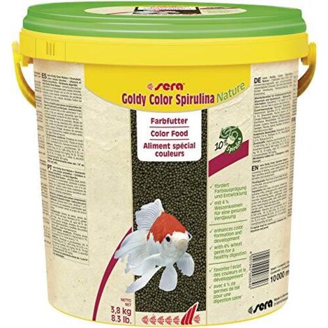 Sera Goldy Color Spirulina Granuli per Pesci Rossi 10 Litri