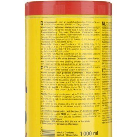 Sera - Granured - Granulés pour poissons - 1 l