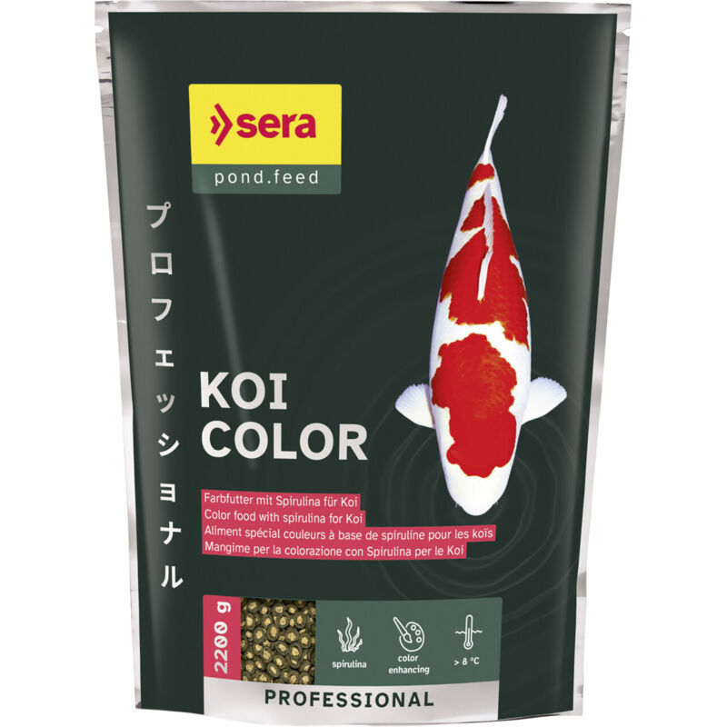Sera Koifutter Professional Color Mit Spirulina 2, 2 Kg Teichfutter