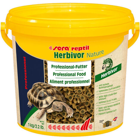 Sera Nature Reptil Professional Herbivor Secchiello 3,8L/1Kg - Mangime Tartarughe Terrestri o Iguane