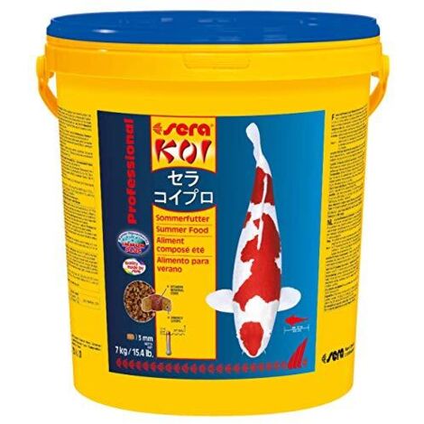 Sera Prof. Koi Estate 7 kg Secchio Interno Speciale Fodera Pesci Stagno Stagno Kois