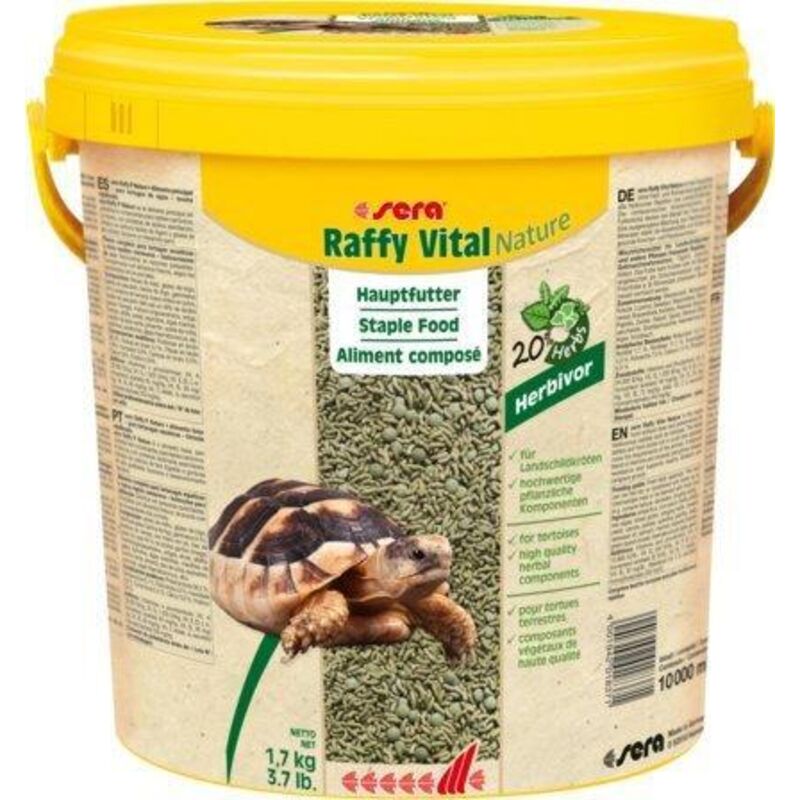 Sera Raffy Vital Nature nourriture pour reptiles herbivores 10L