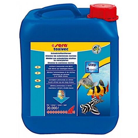Sera toxivec - elimina l'ammoniaca in acqua dolce - Formato: 5 L