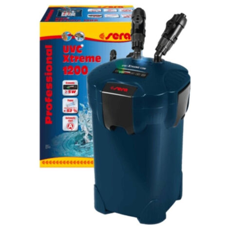 Sera UVC-Xtreme 1200 filtro exterior negro para acuario