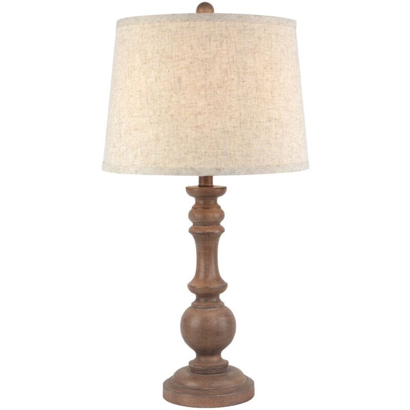 Image of Seraphia Table Lamp with Edged Linen&hellip;