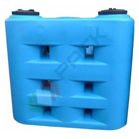 Serbatoio acqua in plastica (PE), compatto orizzontale, capacità 2000 Lt, Mis. 690 L x 2040 P x 1880 H mm, colore azzurro - Azzurro