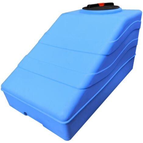 Serbatoio Acqua per Acqua Potabile 300L per sottoscala, Cisterna Blu in Polietilene per Uso Esterno Predisposizione Rubinetto, Resistente Made in Italy Atossico 500 LT