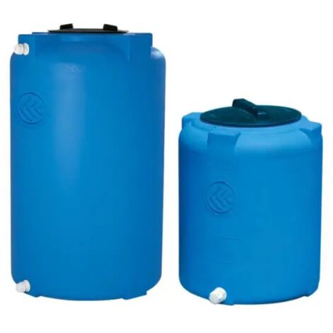 Serbatoio cilindrico verticale 500 LT per stoccaggio di acqua a pressione atmosferica, polietilene CORDIVARI