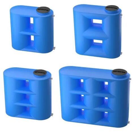 Serbatoio parallelepipedo in polietilene per stoccaggio acqua a pressione atmosferica lt 1000 CORDIVARI