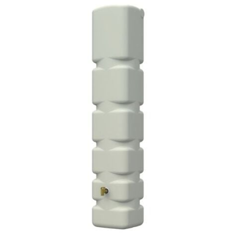 Serbatoio per l'acqua Piovana Graf. Serbatoio Decorativo per acqua da 300 litri, 42x40x210 cm, beige