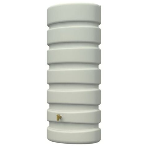 Serbatoio per l'acqua Piovana Graf. Serbatoio Decorativo per acqua da 650 litri, 60x80x191 cm, beige