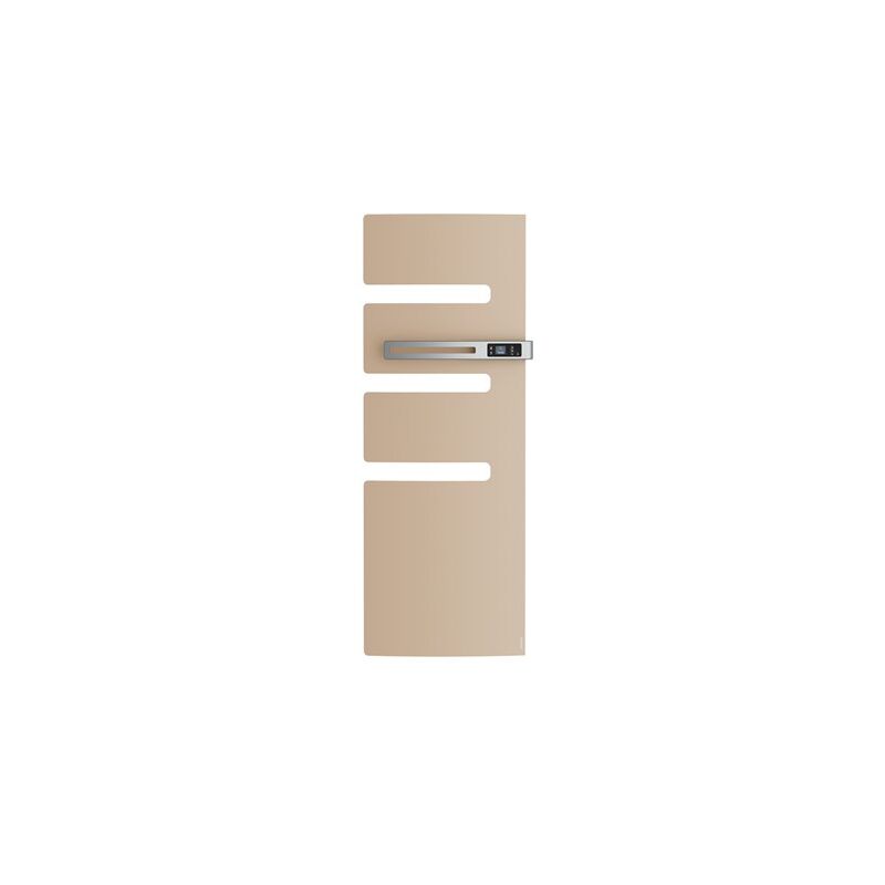 Radiateur sèche-serviettes connecté Serenis avec soufflerie mât droite 1750W Beige - 850600 - Atlantic