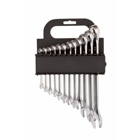 Serie 12 chiavi combinate da mm.6 a mm.22 con supporto - Salone