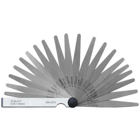 Serie 13 spessimetri a forma conica 0,05 - 1,00 mm Fervi fg01
