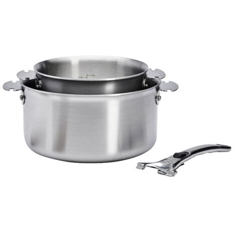 Série 2 Casseroles / Faitouts 16 Et 20 Cm + Poignée - Loqy Alchimy - De Buyer