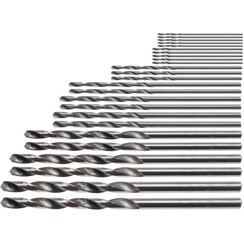Set di mini punte hss 0,5 - 3,0 mm 25 pz.