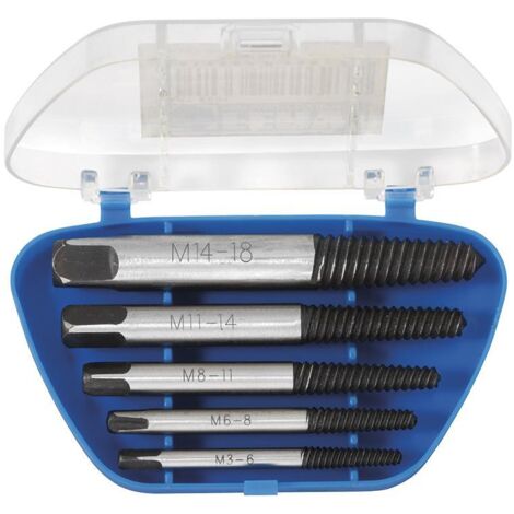 Serie 5 estrattori per viti m3 - m18 Fervi e001