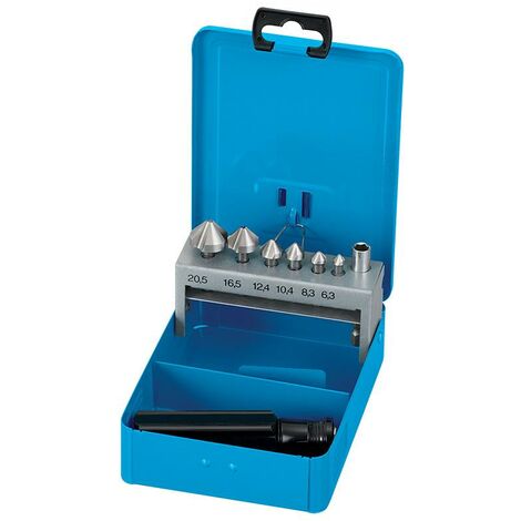 Serie 8 frese a svasare 1/4 6.3-20.5 mm x trapano avvitatore Fervi s026/06-20sm