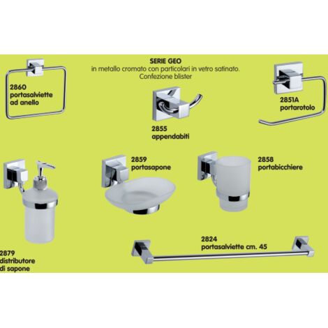 SERIE BAGNO PZ.7 CROMO GEO* RUBINETTERIE ASSOCIATE CF 4,0