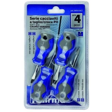 Serie Cacciaviti Hu-Firma Crv Nani Taglio-Croce-Ph Pezzi 4