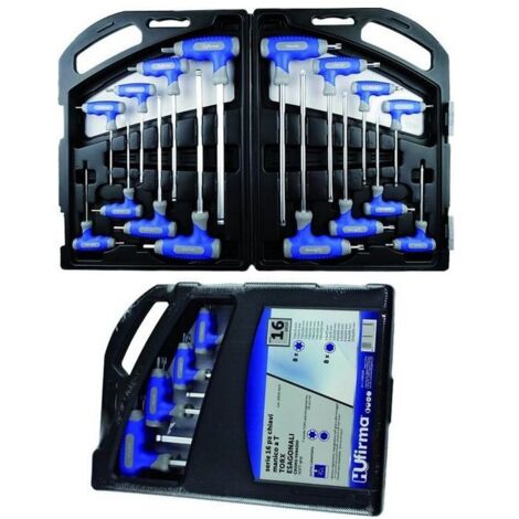 Serie Cacciaviti Hu-Firma Esagon-Torx Manico T Pezzi 16