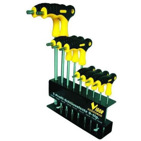 SERIE CACCIAVITI VIGOR CRV TORX MANICO A T PEZZI 9