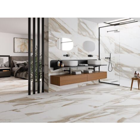 Série Calacatta golden mat 60x120 (carton de 1,43 m2)