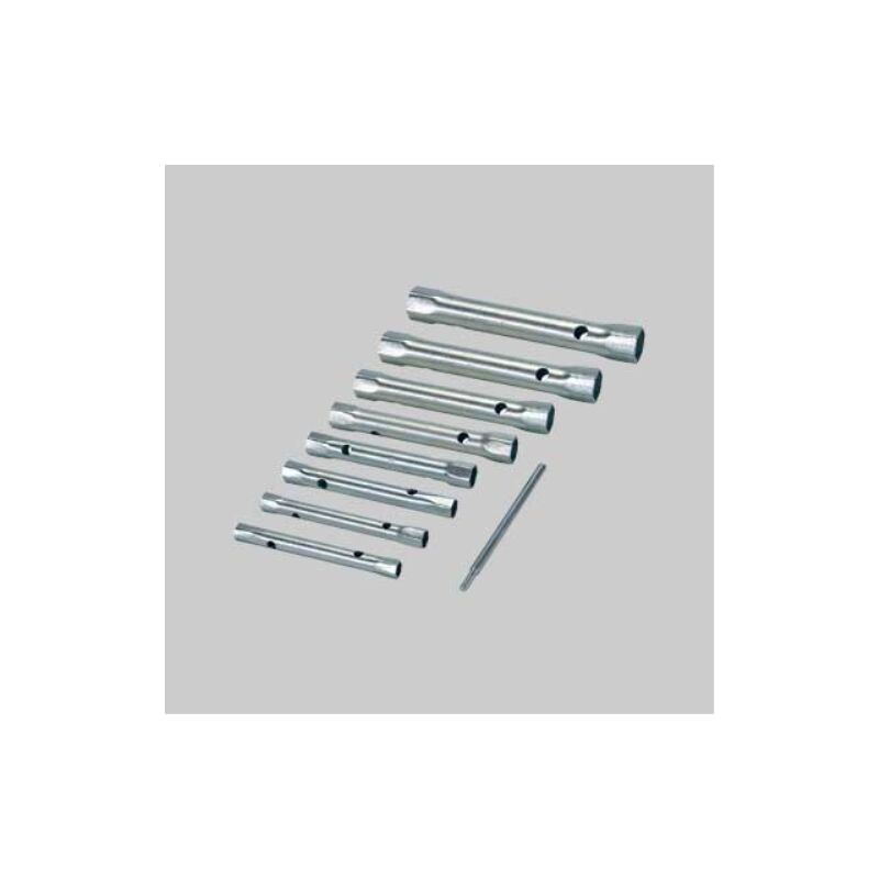 Serie chiavi a tubo doppia 6 pezzi - mm 8x9÷16-17