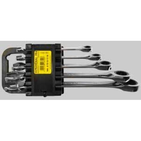 serie chiavi combinate a cricchetto mundial 5 pezzi (8÷19 mm)