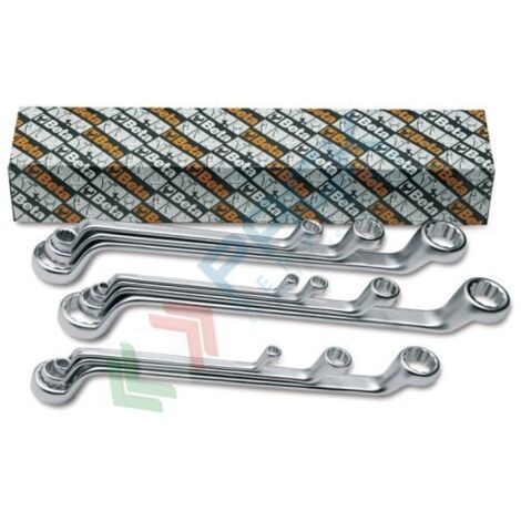 Serie chiavi poligonali doppie curve  pollici beta 90as/10