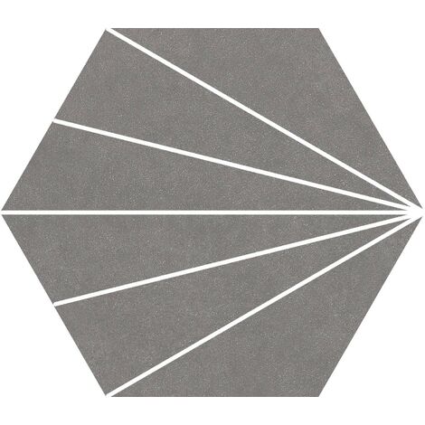 Série Compostela gris hexagonal 22x25 (carton de 0,88 m2)