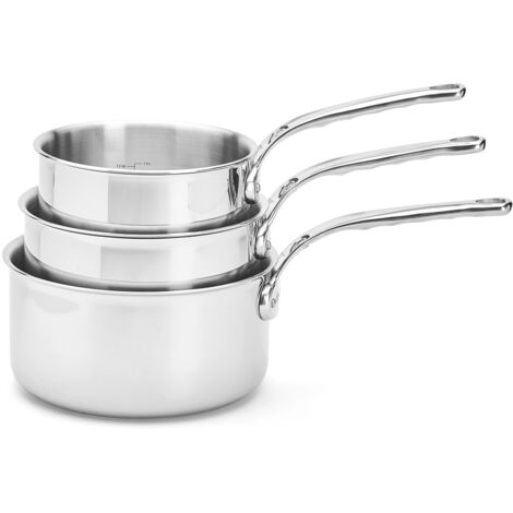Série de 3 casseroles 16/18/20cm inox - De Buyer - 3706.01
